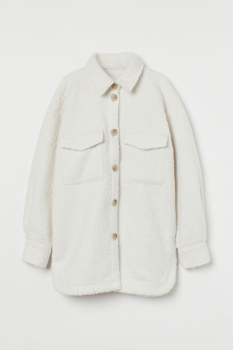H & M - Shirt Jacket - White | H&M (US + CA)