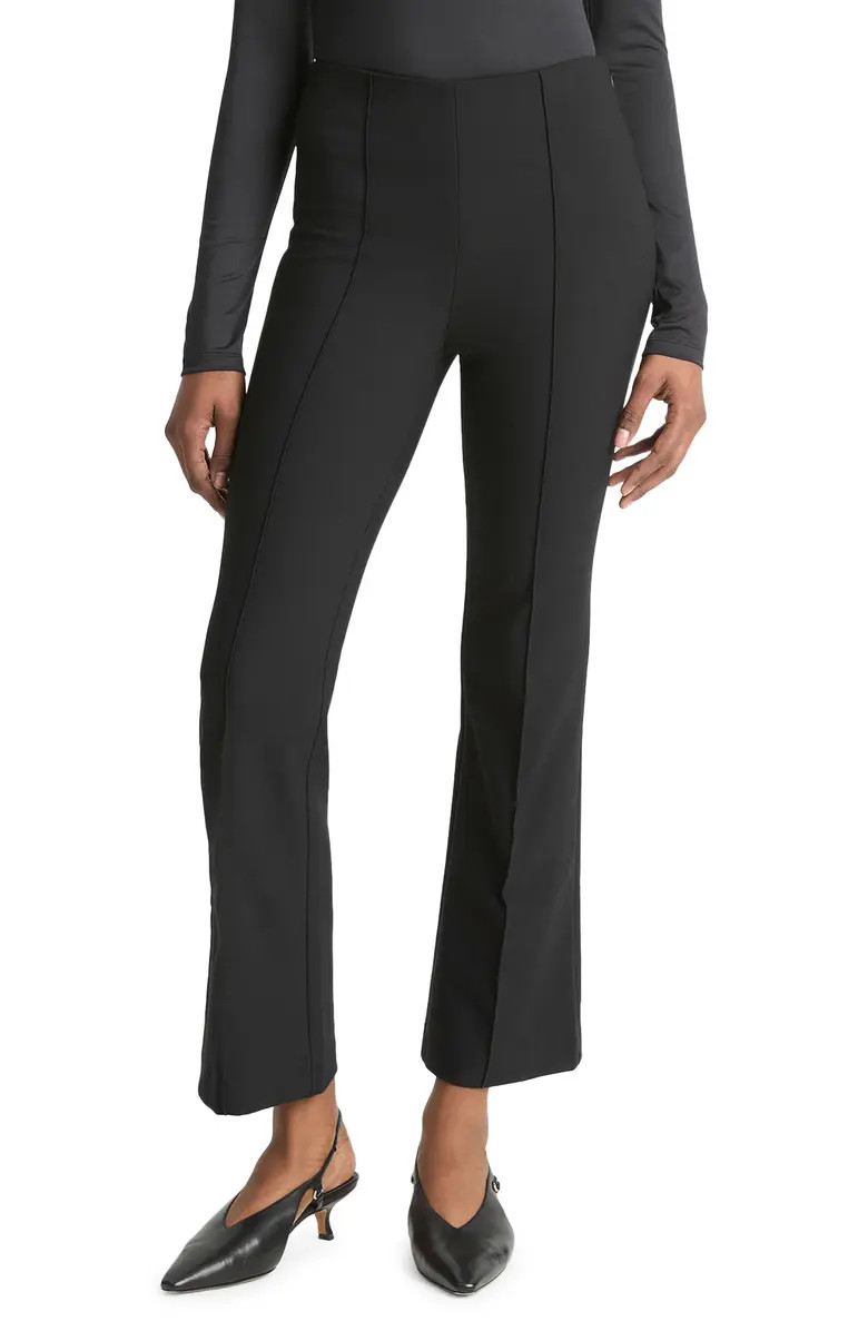 Pintuck Pleat Crop Flare Pants | Nordstrom