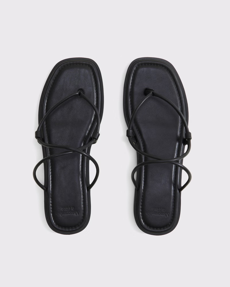 Strappy Slide Sandals | Abercrombie & Fitch (US)