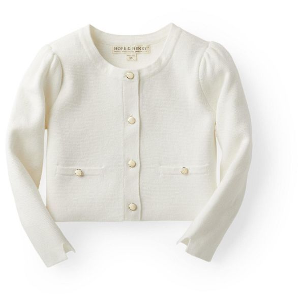 Hope & Henry Girls' Milano Stitch Cardigan, For Toddlers | Target