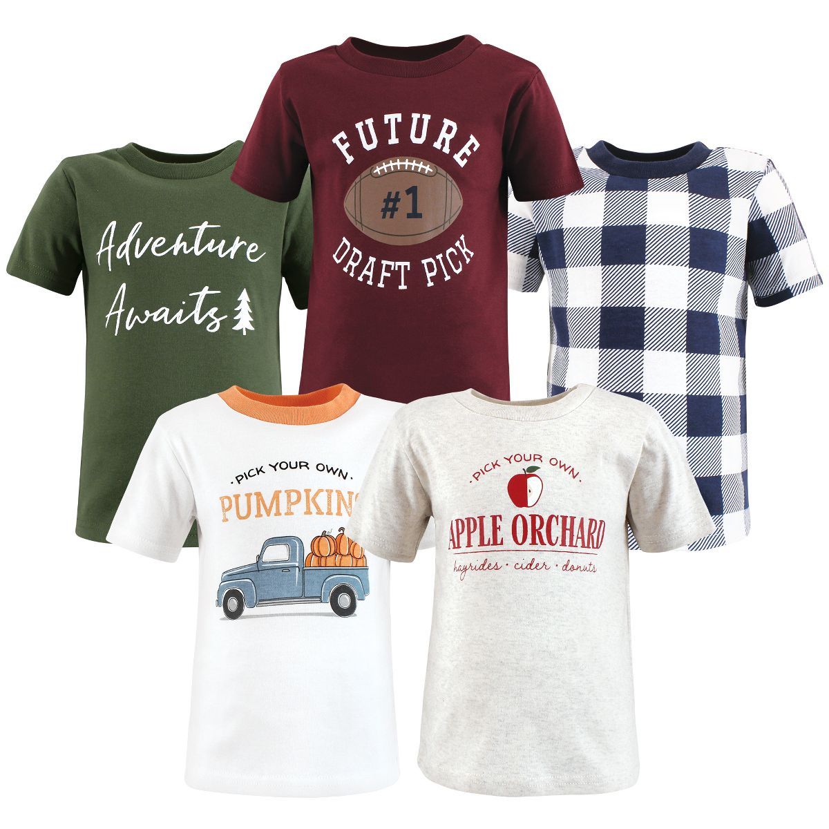 Hudson Baby Boy Short Sleeve T-Shirts, Fall Activities | Target