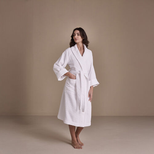 Unito Shawl Collar Bathrobe | Frette