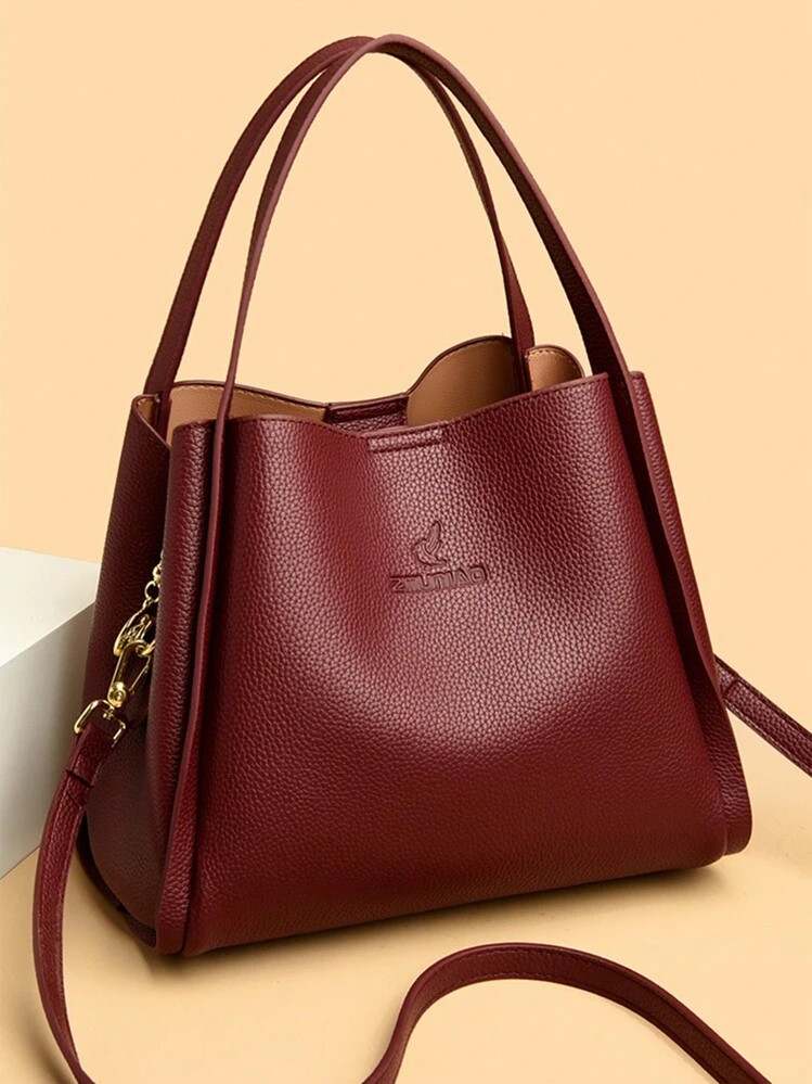 Genuine Luxury Purses Handbag Fashion High Quality Soft Leather Shoulder Crossbody Bags For Women... | SHEIN