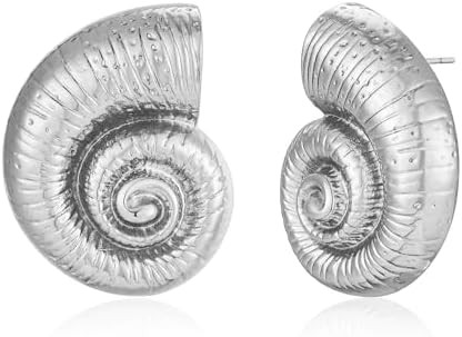 LILIE&WHITE Conch Sell Gold Earrings - Women's Love Knot & Angel Wings Stud Earrings | Amazon (US)