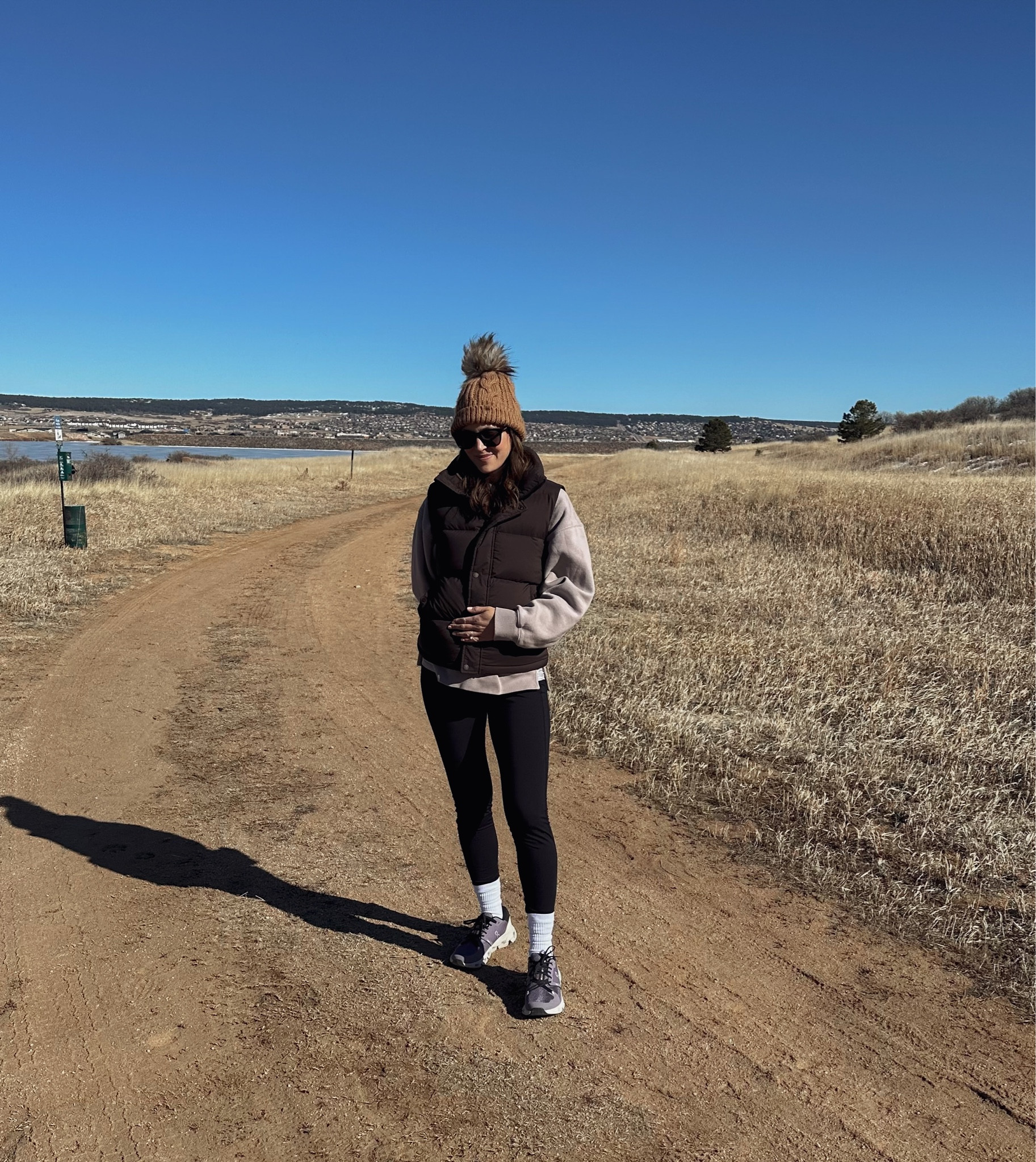 Winter bump style, athleisure outfit. This puffer vest is my fave.

pregnancy, bump, bump style, bump outfit, bump friendly, casual outfit, winter outfit, athleisure outfit

#LTKstyletip #LTKSeasonal #LTKbump