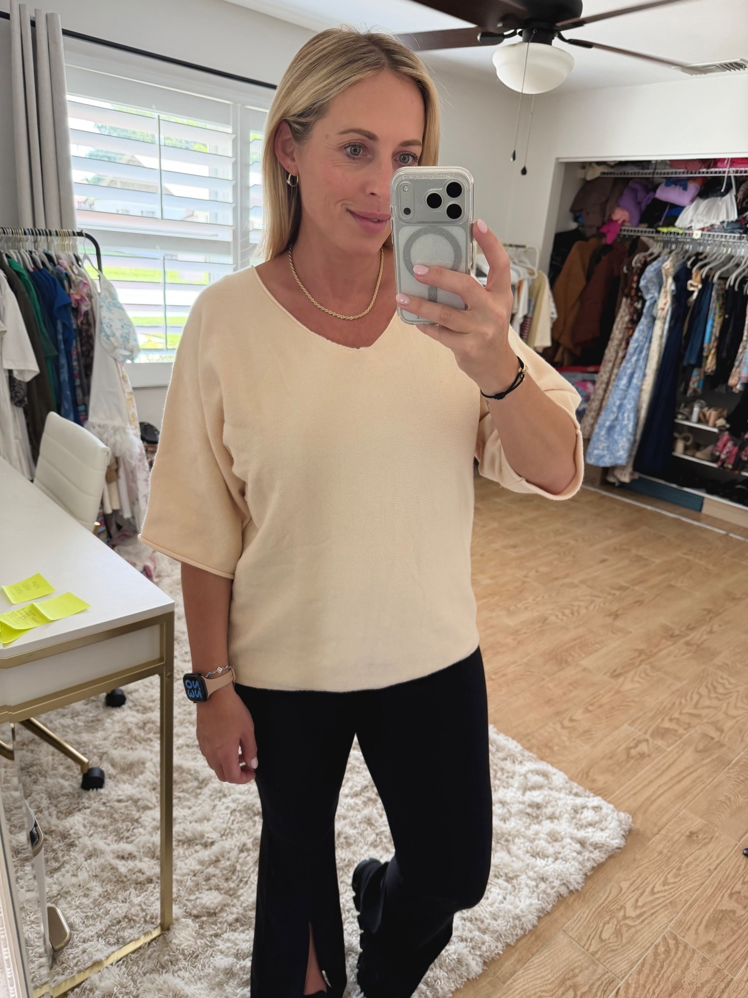 Neutral outfit. Spring outfit. Spring sweater 



#LTKSeasonal #LTKootd #LTKMidsize