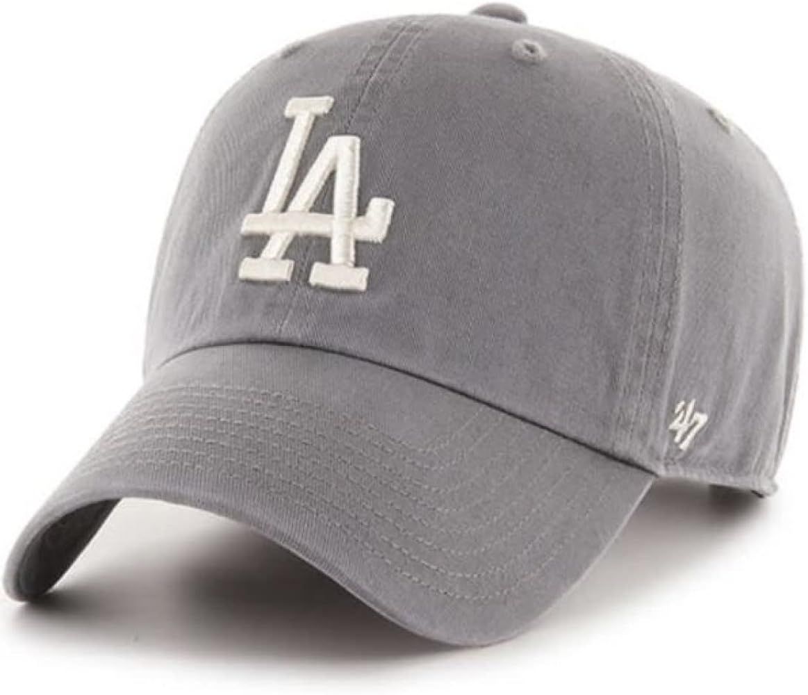 Los Angeles Dodgers Dark Gray Clean Up Adjustable Hat, Adult One Size Fits All | Amazon (US)