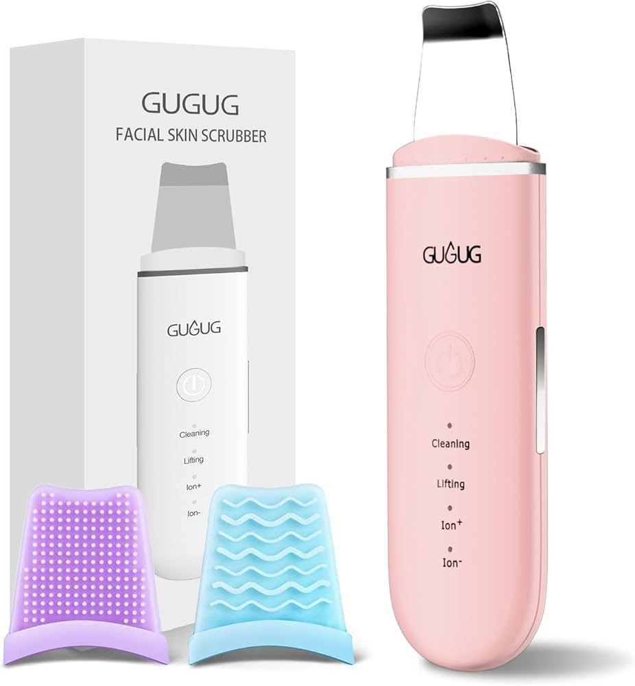 GUGUG Skin Scrubber Face Spatula - Skin Spatula Blackhead Remover Pore Cleaner with 4 Modes, Skin... | Amazon (US)
