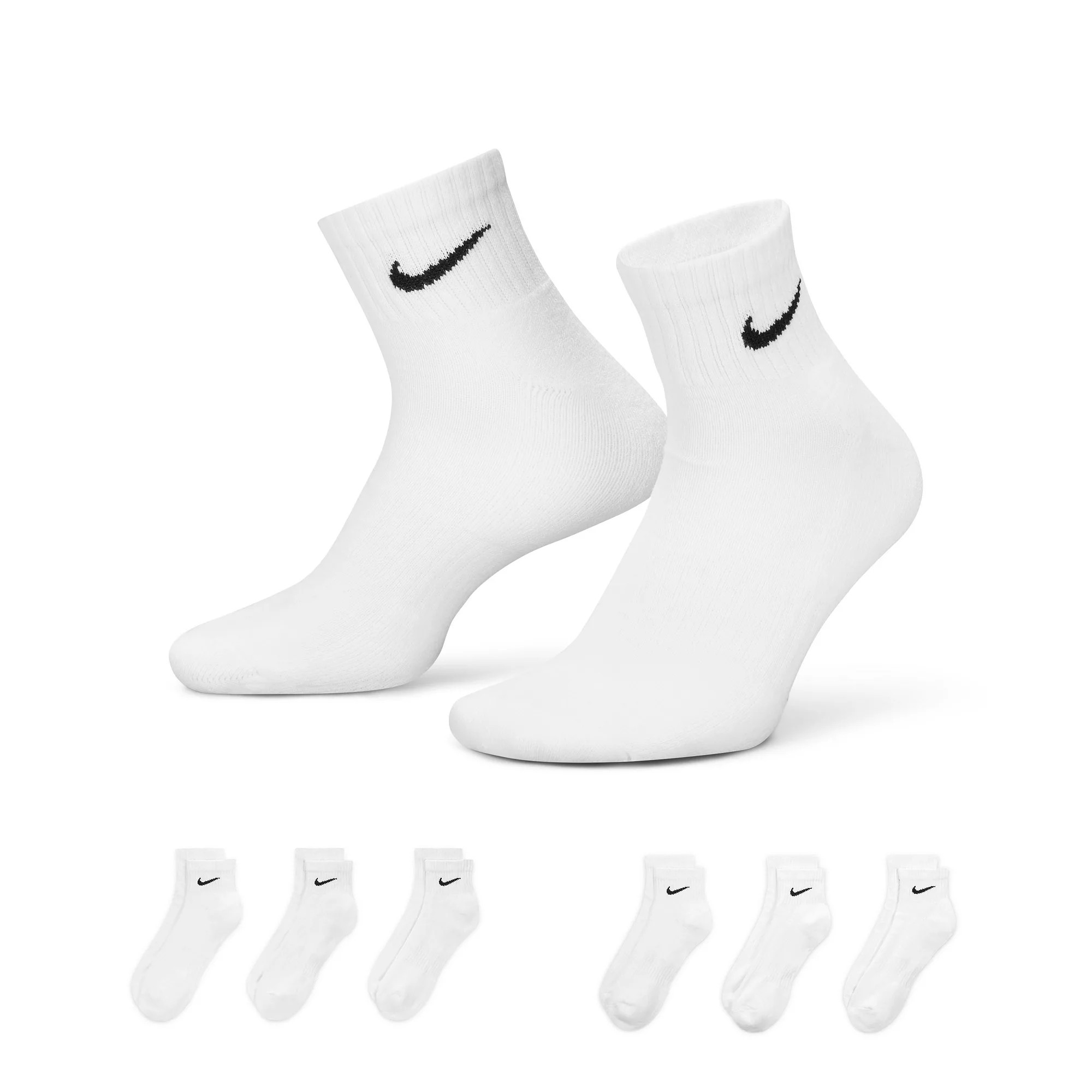 Men's Nike 6-Pack Everyday Cushion Ankle Training Socks | Kohl's