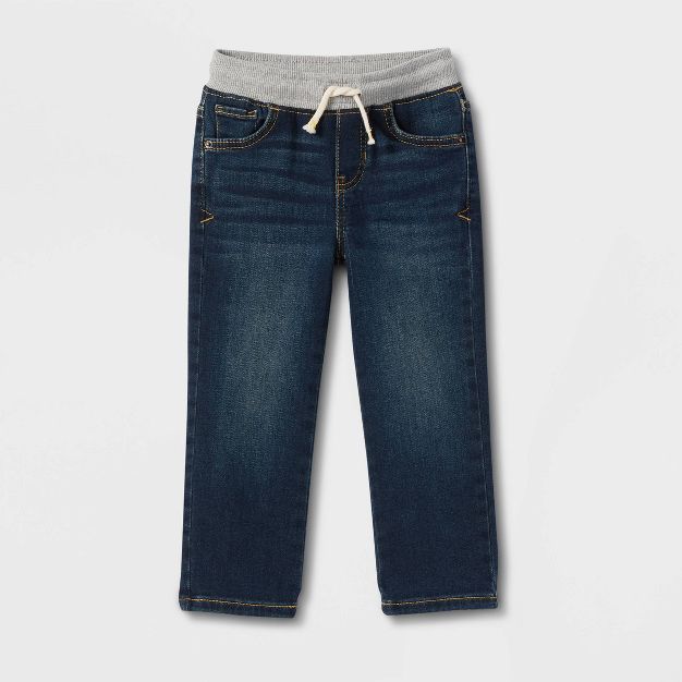 Toddler Boys' Straight Fit Jeans - Cat & Jack™ Dark Wash | Target