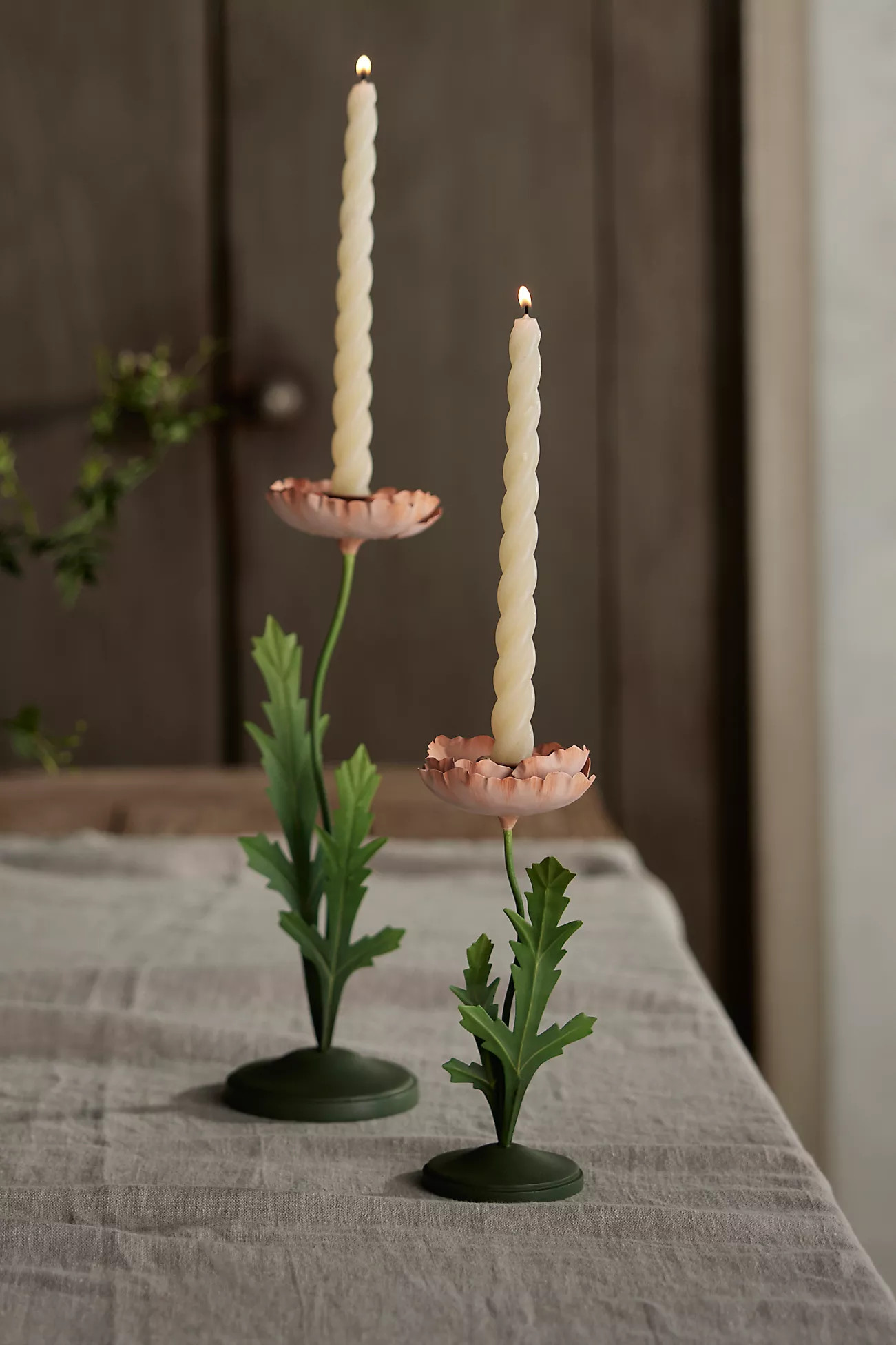 Poppy Iron Taper Holder | Anthropologie (US)