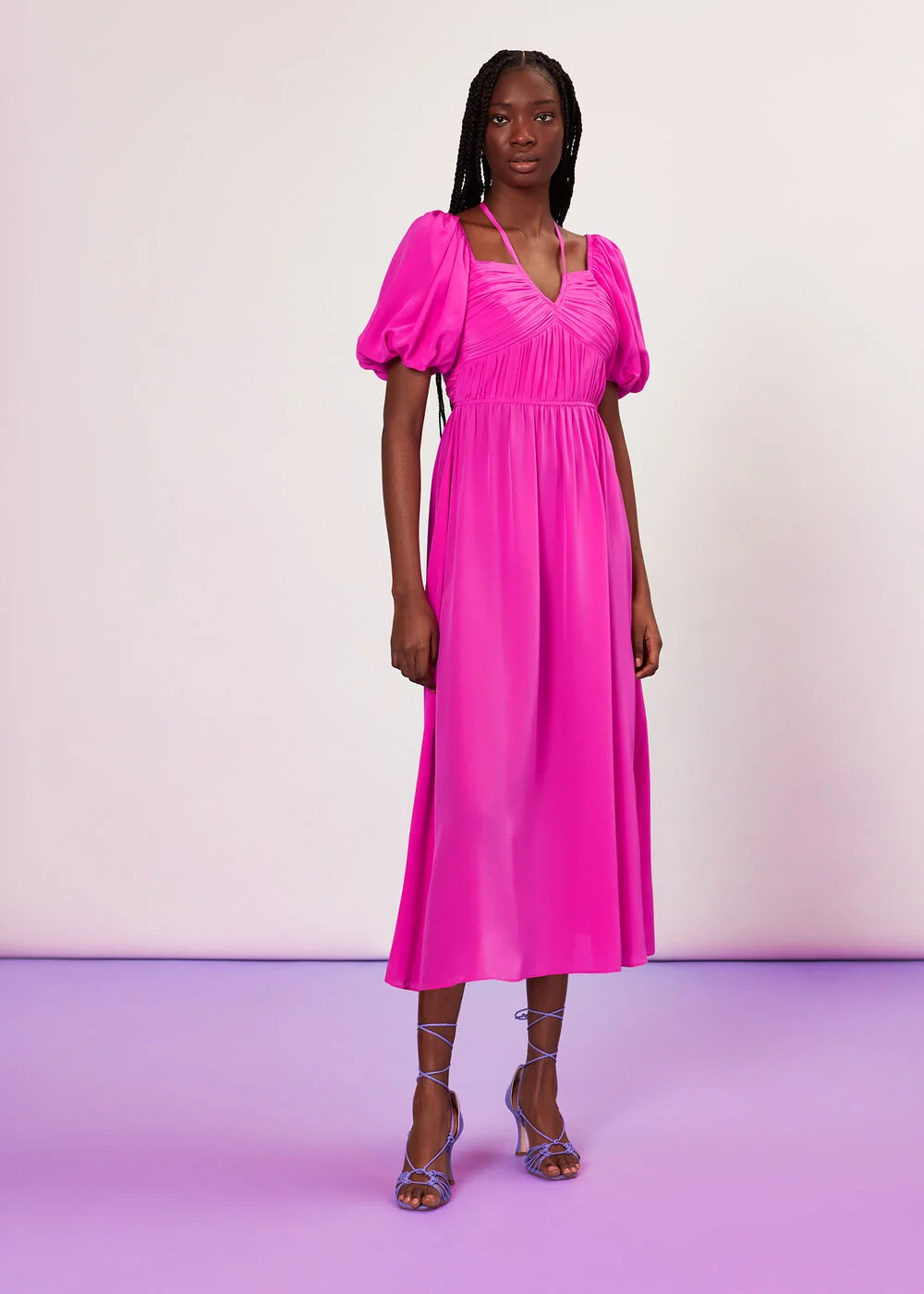 Pink Cecille Dress | WHISTLES | Whistles UK | | Whistles