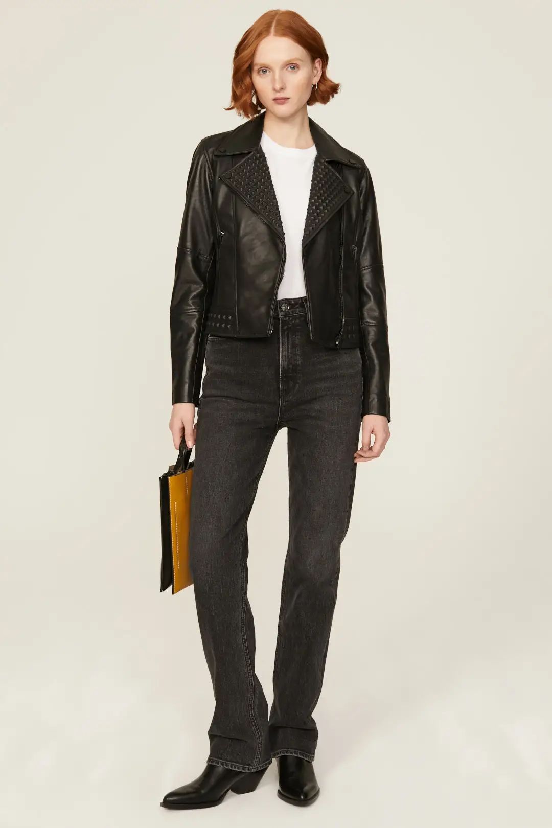 Slate & Willow Textured Leather Jacket | Rent The Runway