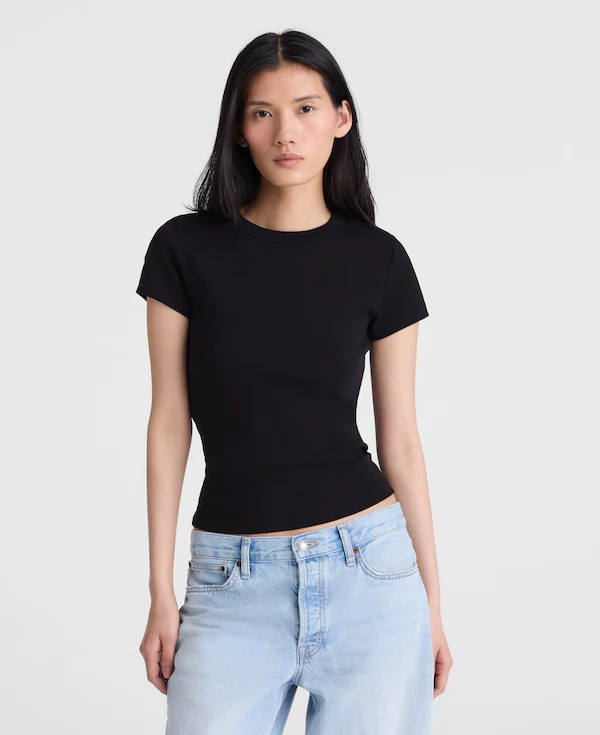 The '90s Crewneck Tee in Compact Cotton | Madewell