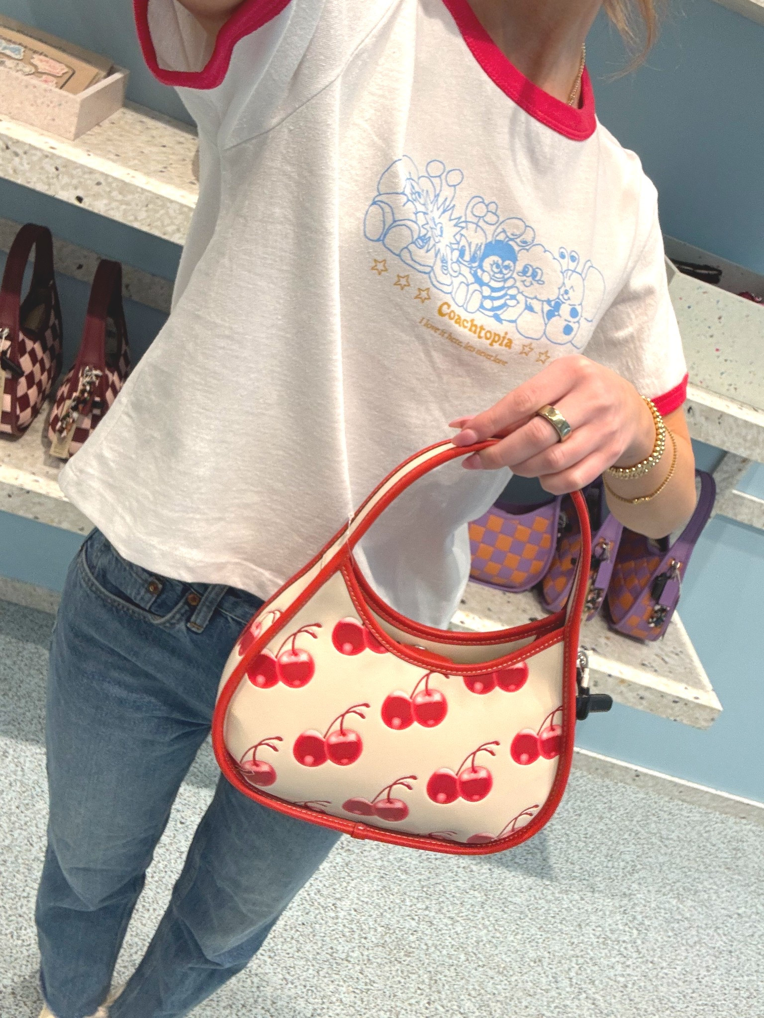 Cutest bag from coachtopia 🍒 #bloomingdales #ad