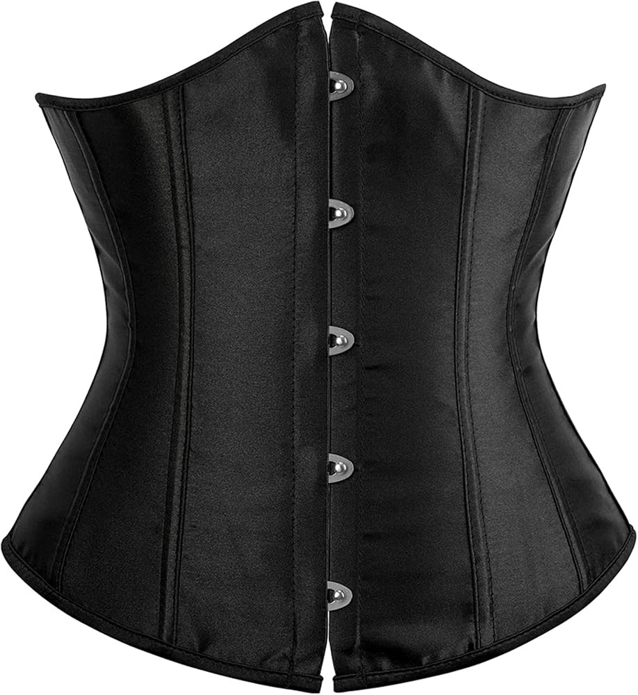Alivila.Y Fashion Womens Sexy Satin Vintage Underbust Waist Training Corset Bustier | Amazon (UK)