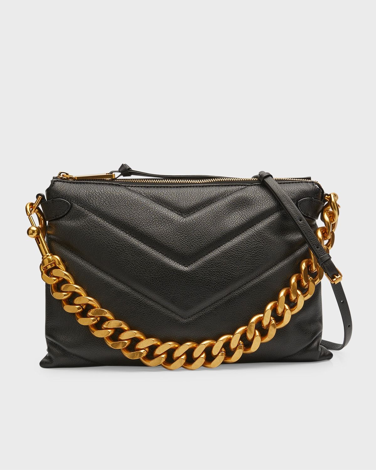 Edie Maxi Quilted Leather Crossbody Bag | Neiman Marcus