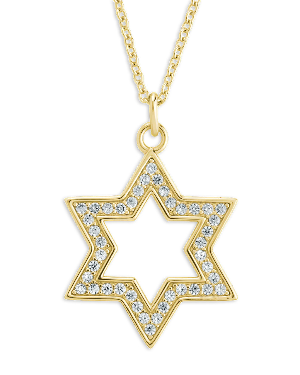 Pave CZ Star of David Pendant | Sterling Forever