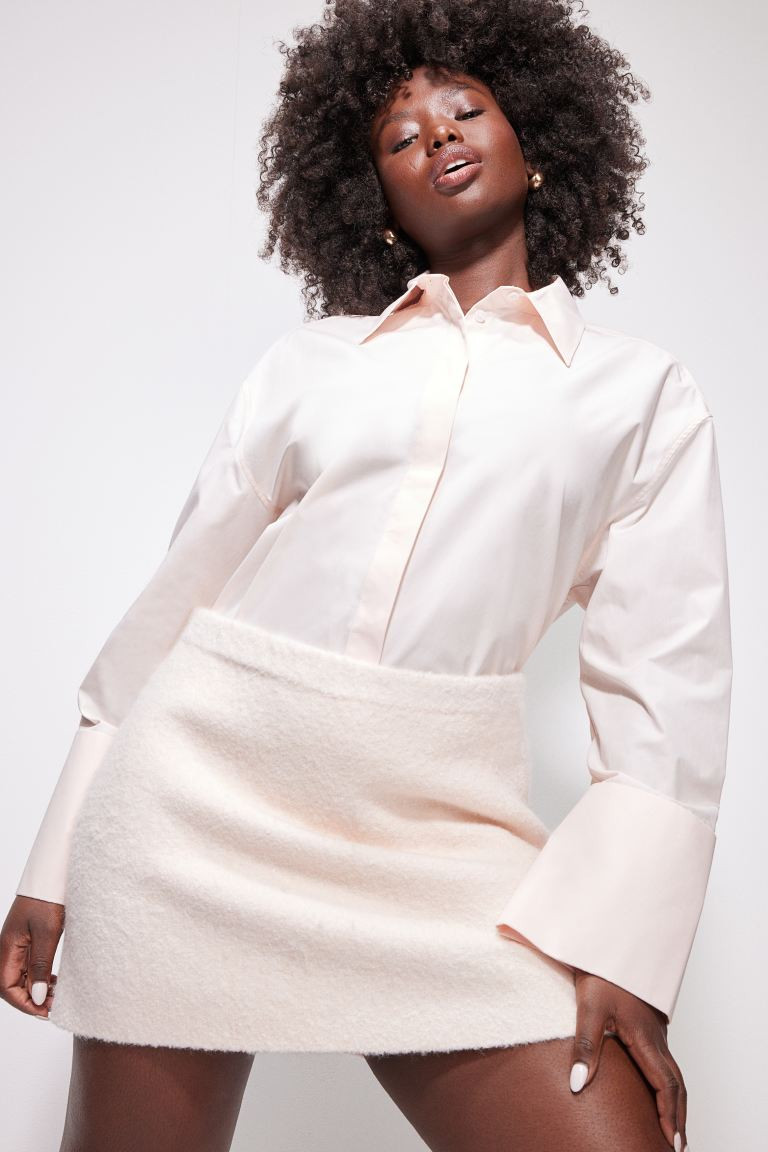 Knit A-line Mini Skirt | H&M (US + CA)