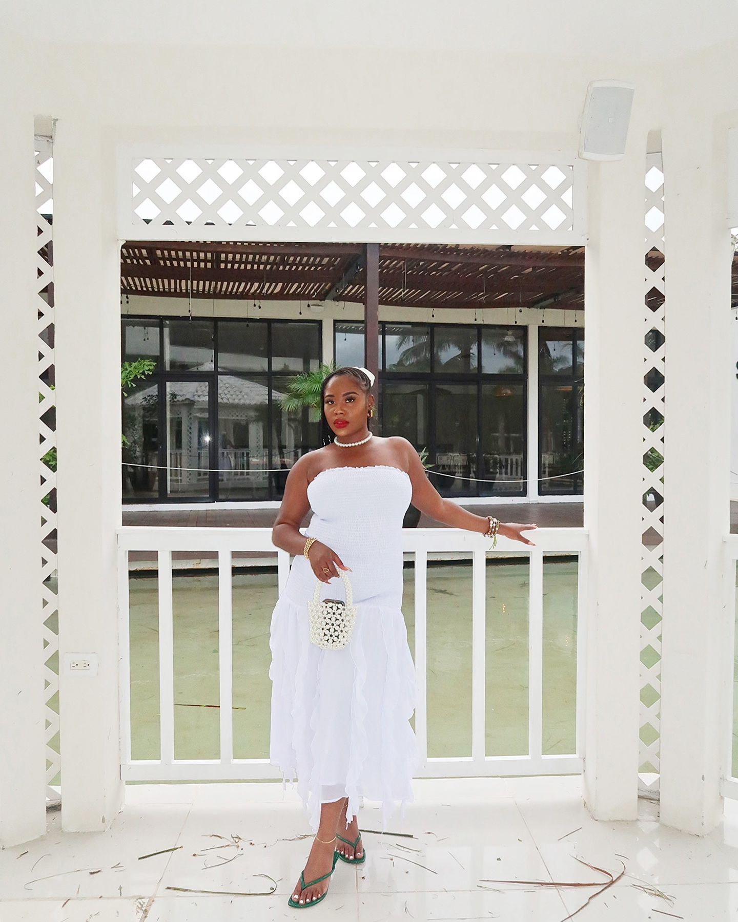 a first born 🤍🐩 #stylebyemmanuela 

outfit deets 👇🏽
dress: @fashionnova
shoes: @zara 
gold jewelry: @ellaelement.shop 
pearl bag: @stevemaddencanada 
lipstick: @kyliecosmetics 
.
.
.
#torontoblogger #torontofashionblogger #vacationstyle #blackgirlblogger #blackgirlmagic #blackgirlhairstyles #blackgirlfashion #blackgirlstravel #fashionnova #summeroutfits #whitedress #playadelcarmen #playadelcarmenmexico #novababe