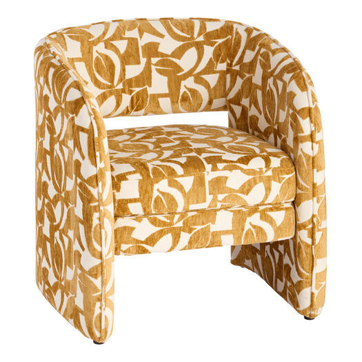 Mariano Curved Cutout Back Upholstered Chair by World Market | World Market