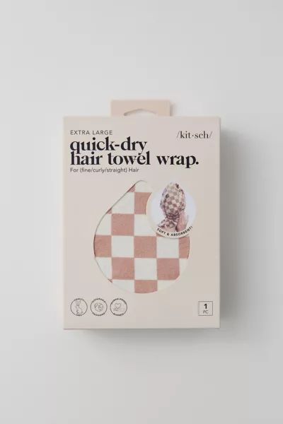 KITSCH Extra Large Quick-Dry Hair Towel Wrap | Urban Outfitters (US and RoW)