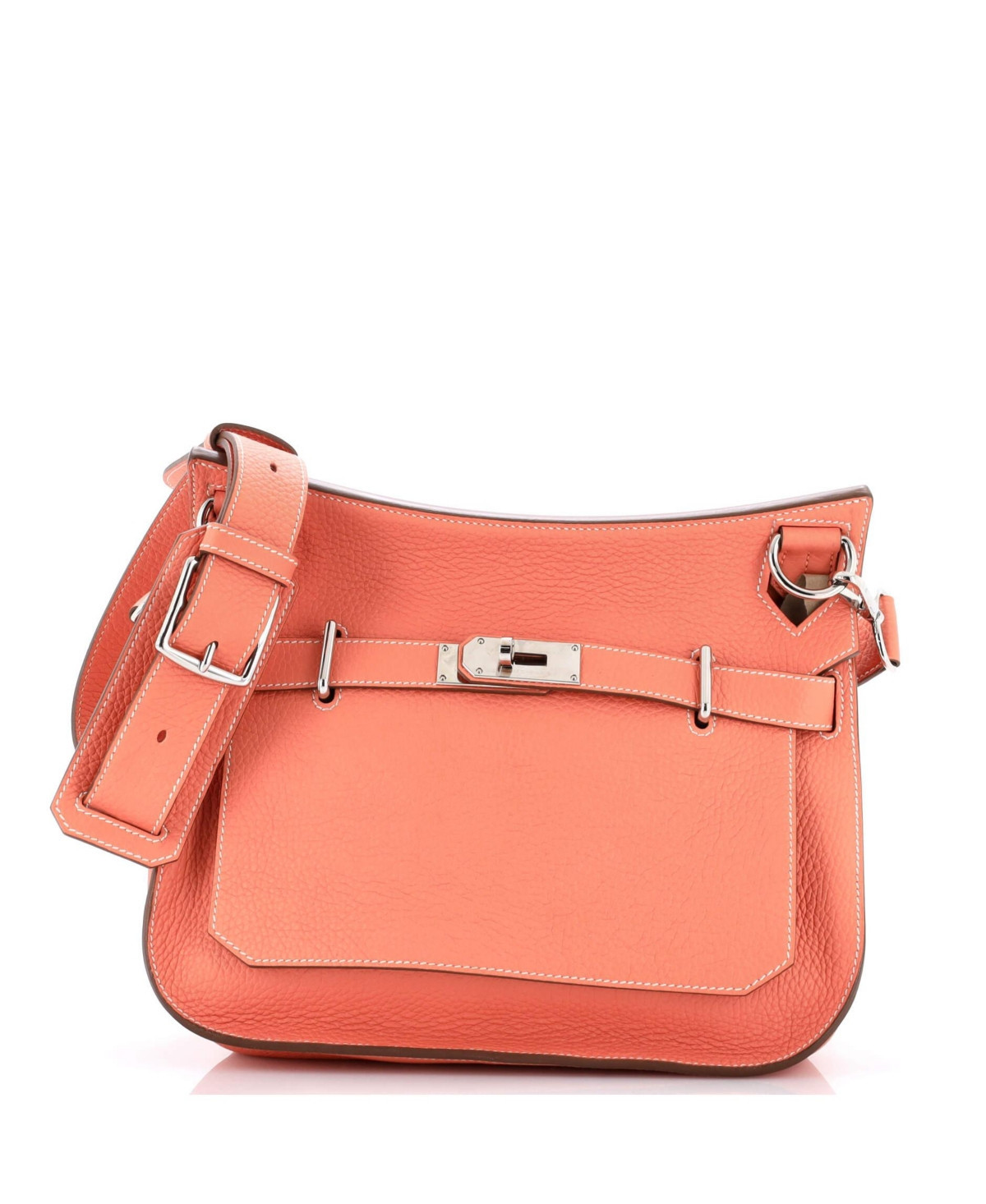 Pre-Owned Hermes 31 Jypsiere Bag Clemence - Pink | Macy's
