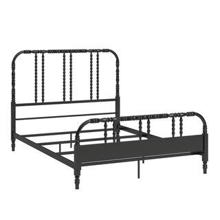 HomeSullivan Black Metal Spool Full Bed 40E138BF-BK - The Home Depot | The Home Depot