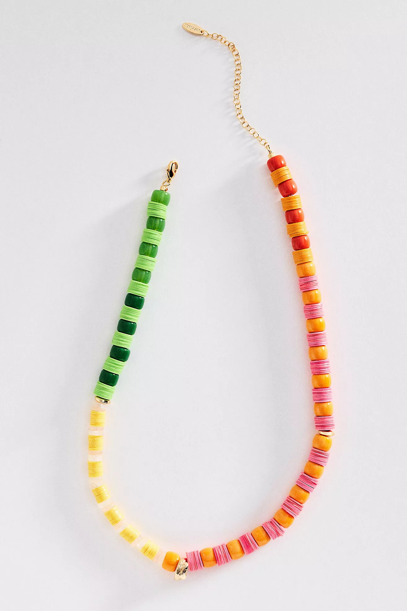 Colorblock Beaded Necklace | Anthropologie (US)