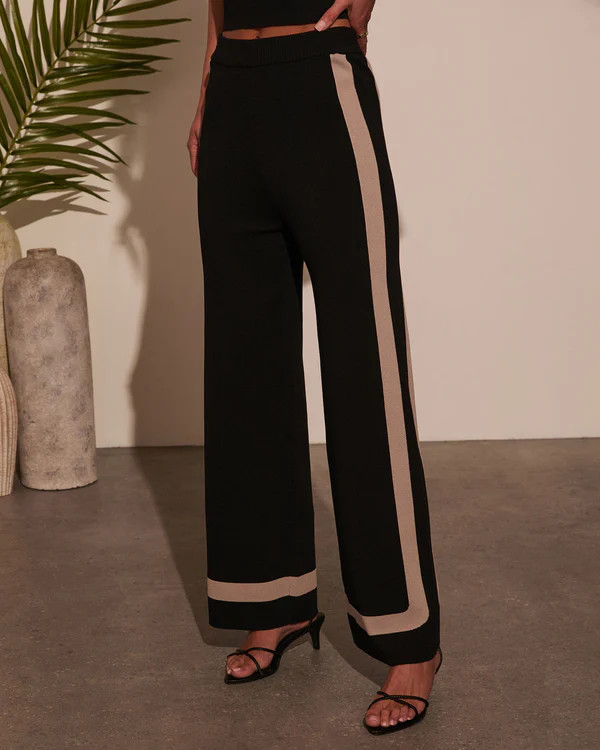 Cool Again Contrast Trim Pants | VICI
