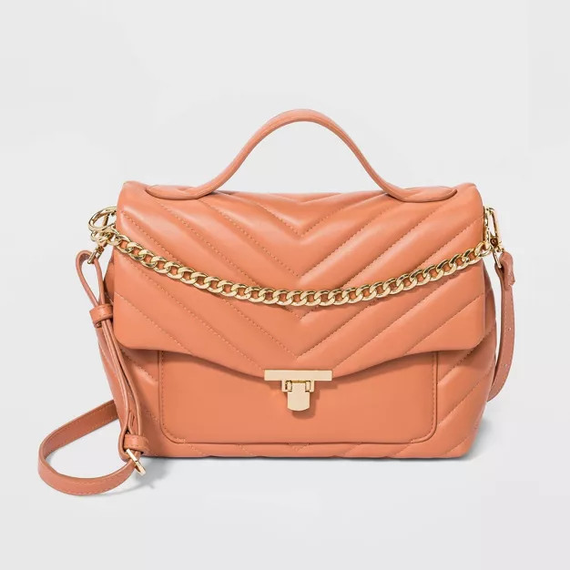 Quilted Top Handle Satchel Handbag - A New Day™ | Target
