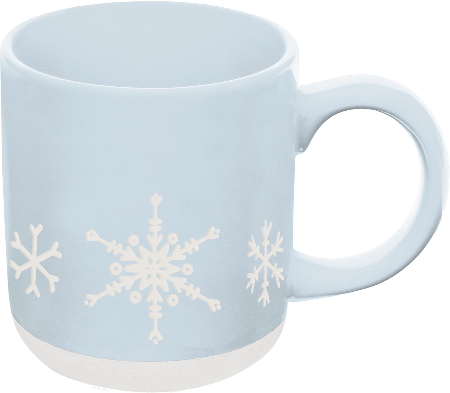 Sweet Water Decor Snowflake Coffee Mug, 14oz Stoneware Christmas Mug, Dishwasher & Microwave Safe, Large Holiday Winter Cup for Coffee, Tea & Hot Chocolate, Stocking Stuffer Gifts for Women | Amazon (US)