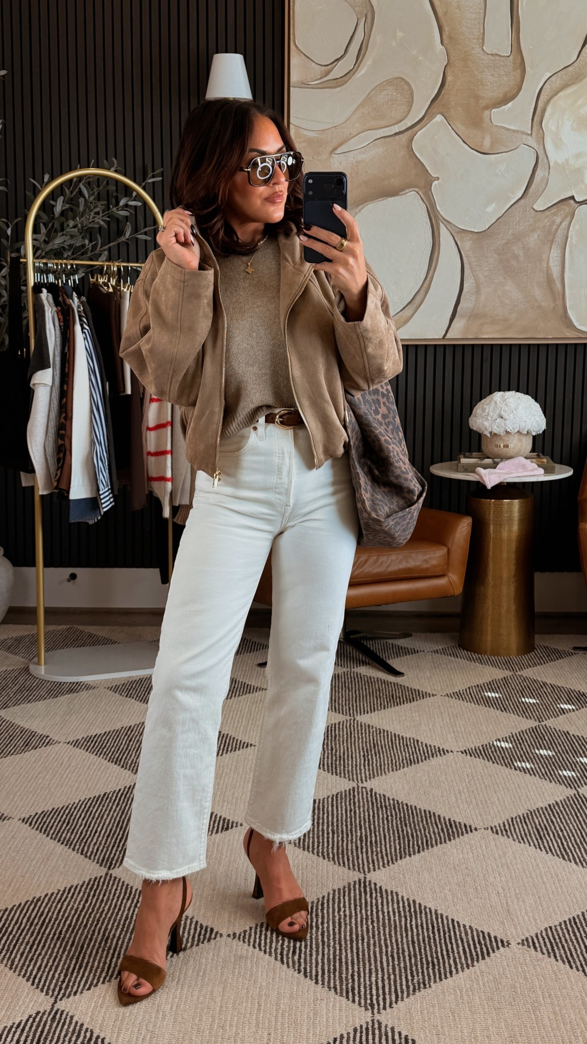 Today’s look while running errands. 

In a small in jacket and tank
25 in jeans 

5’2/ 130 lbs/ 34 DD/ 25” waist 

#LTKPetite #LTKOver40 #LTKStyleTip