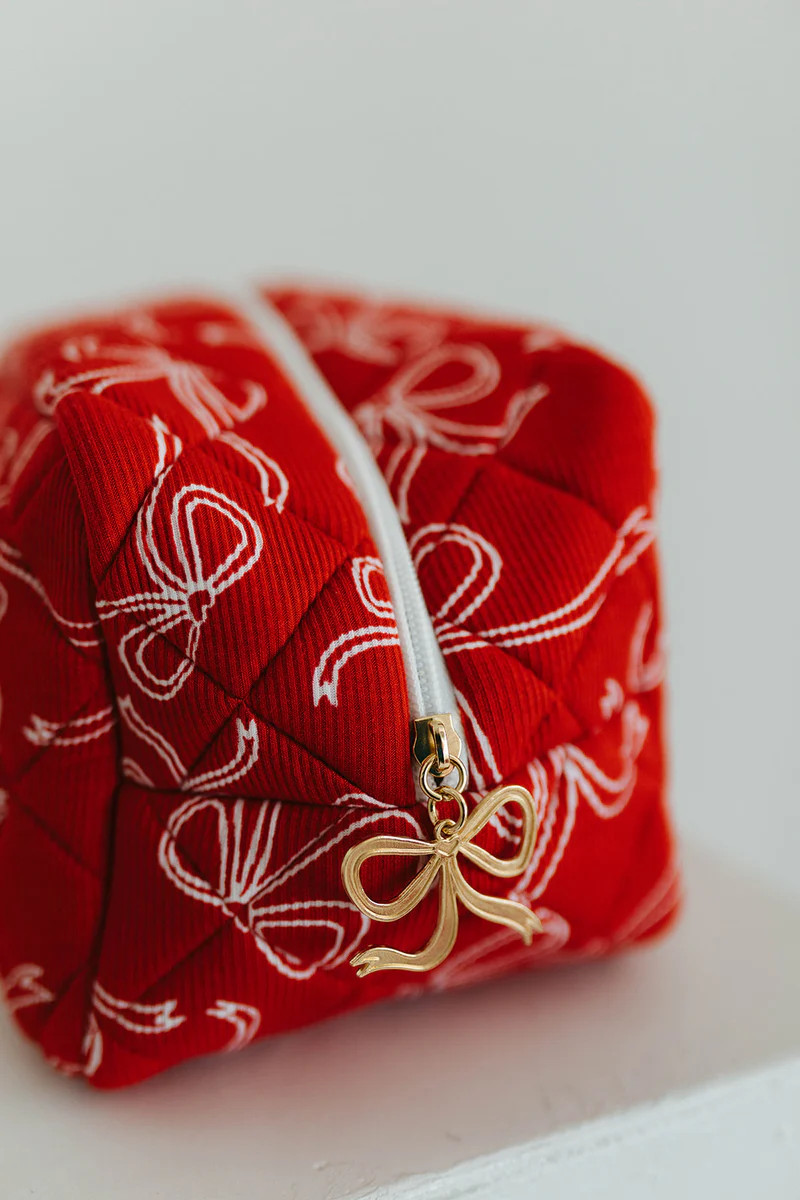 Red Bow Cosmetic Bag | Staykation