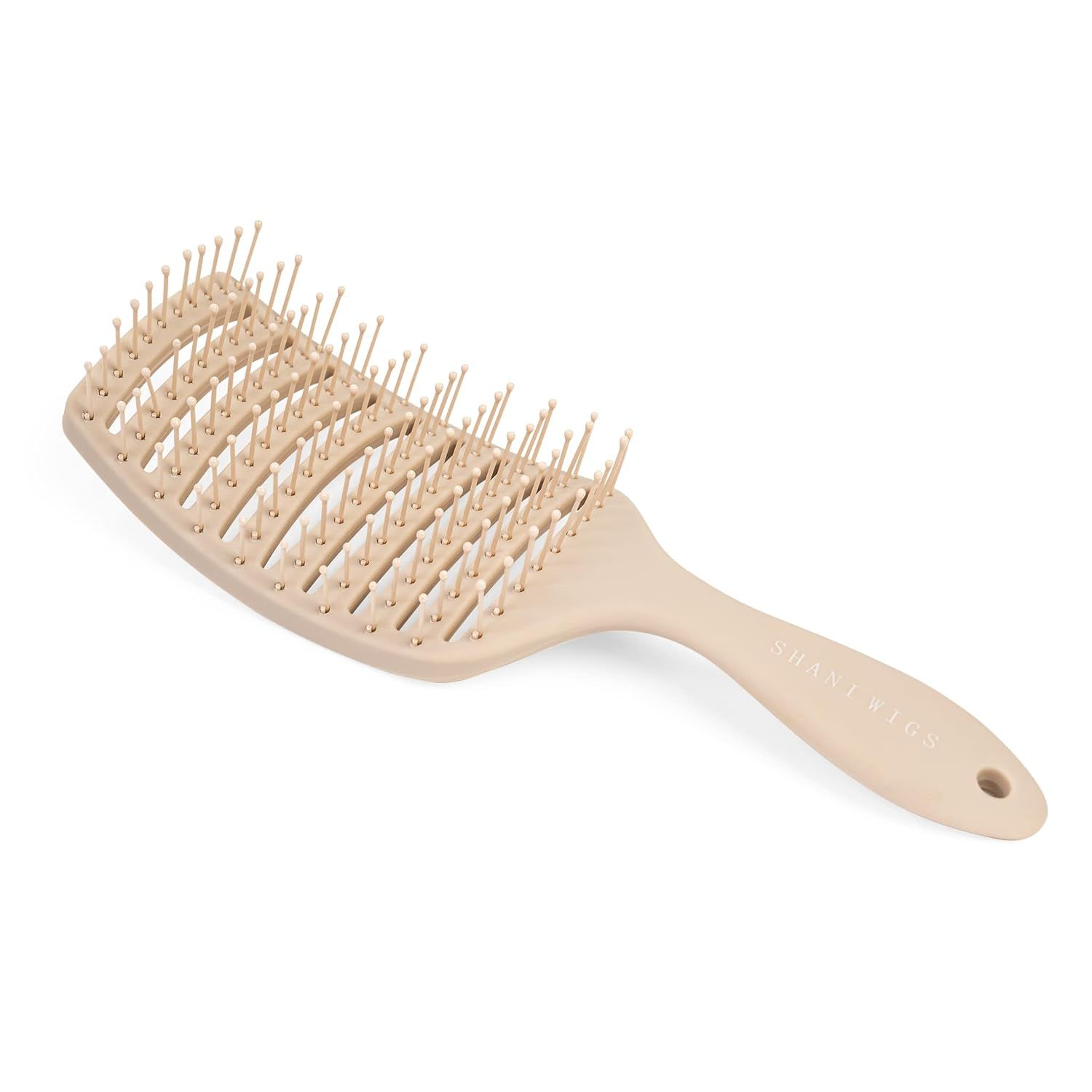 Andwing Paddle Brush by Shani Wigs All Hairstyle Wet Paddle Hairbrush with Soft Bristles Black | Amazon (US)