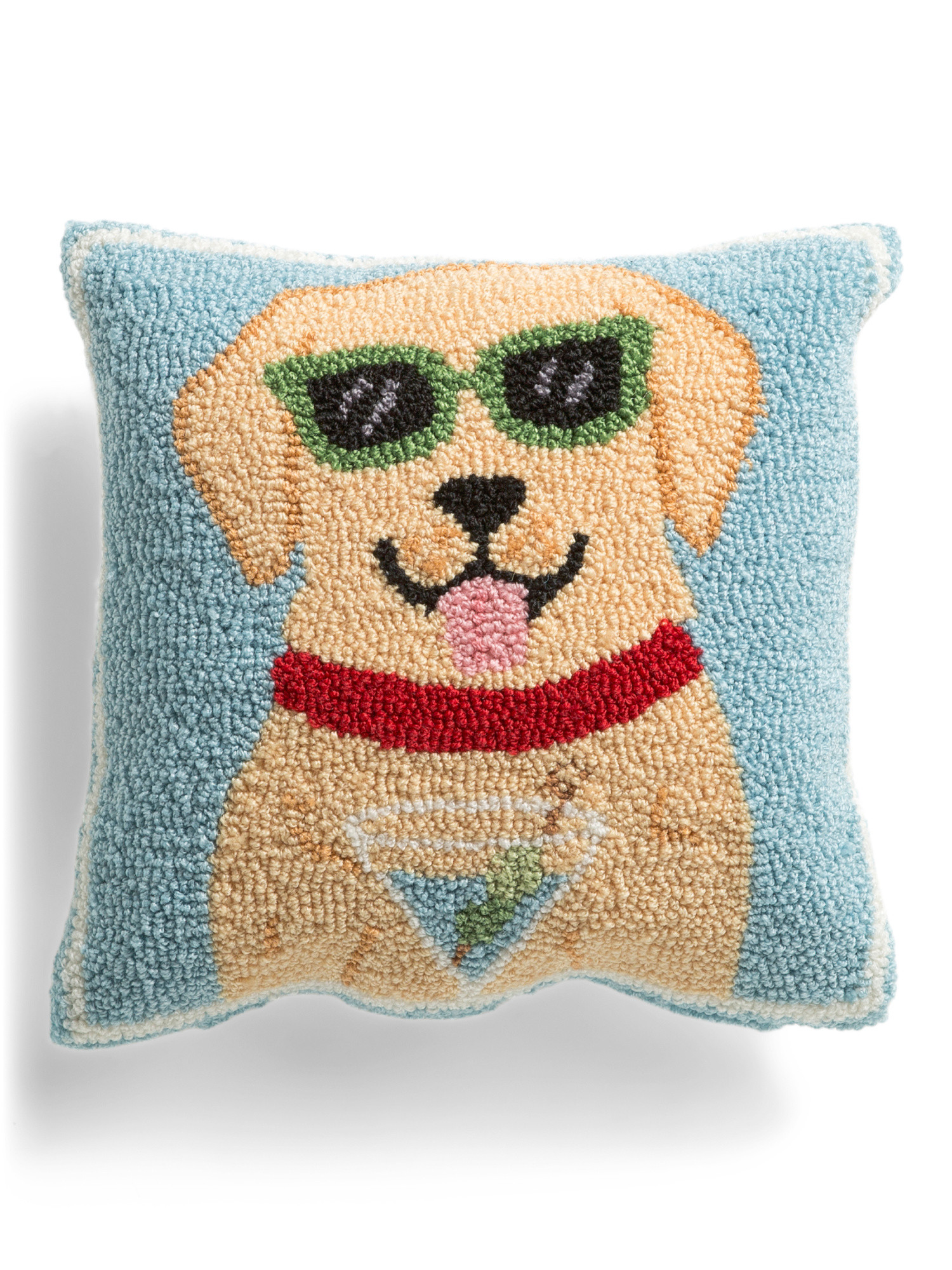14x14 Lab With Martini Hook Pillow | TJ Maxx