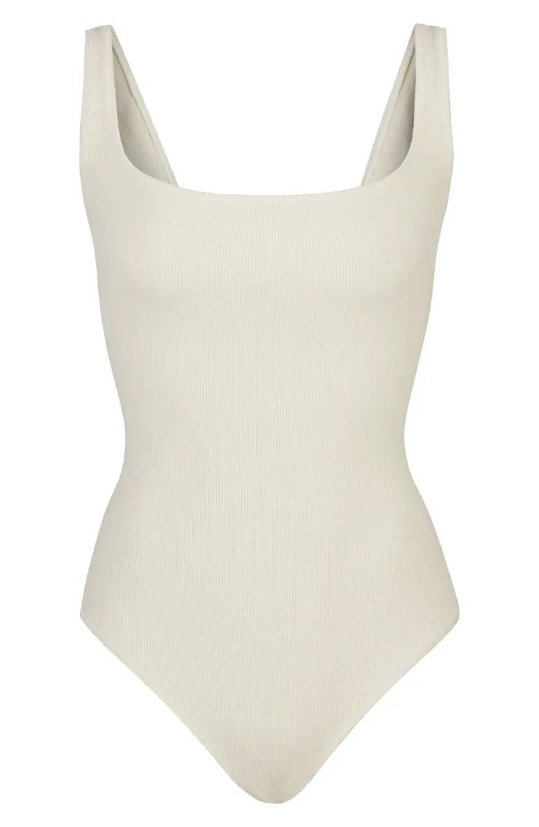 Ribbed Stretch Cotton Bodysuit | Nordstrom