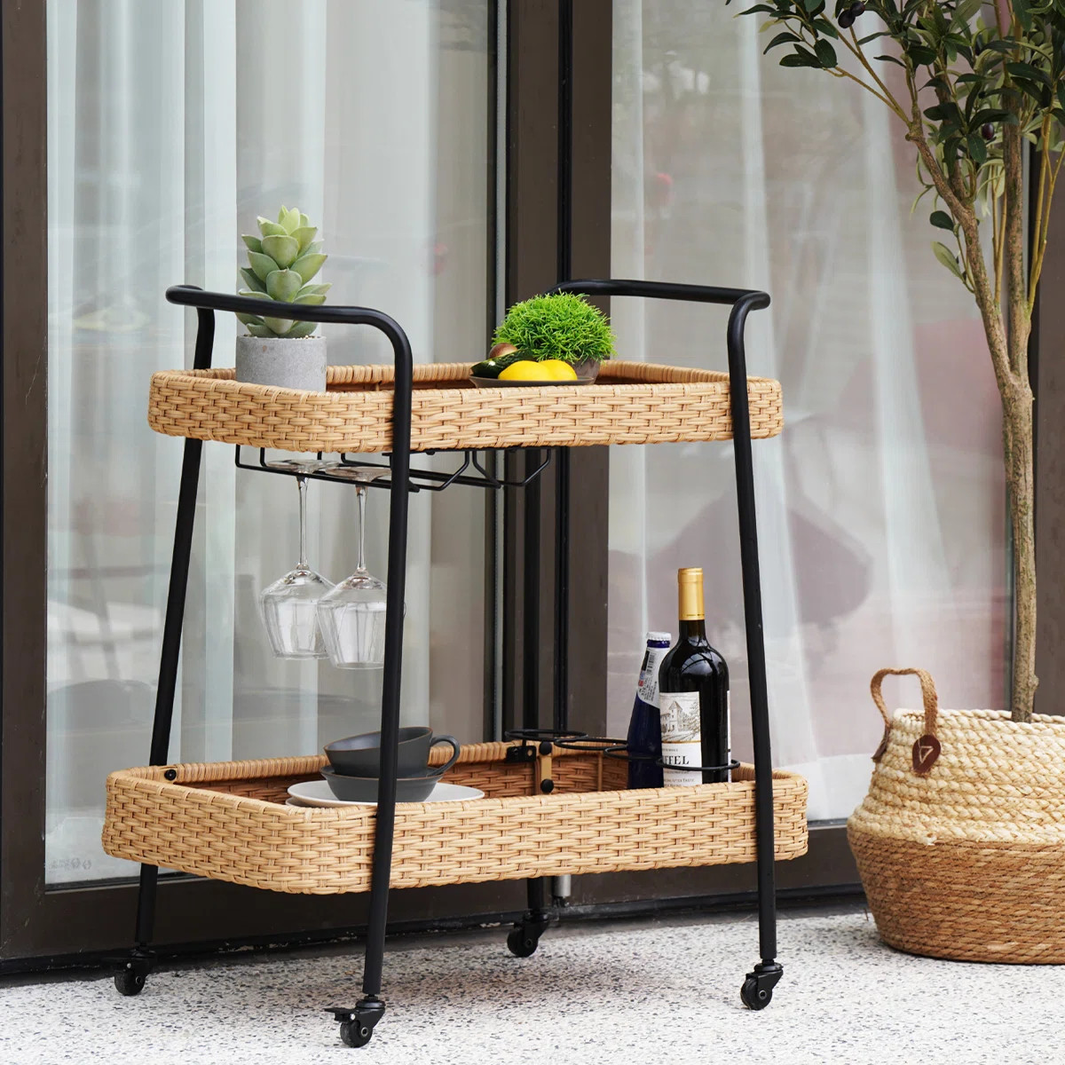 Bywaters Metal Bar Cart | Wayfair North America