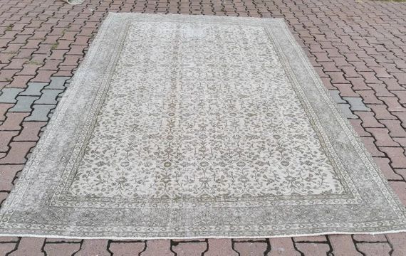 Large size rug  6.8 x 10.2 ft.  vintage rug  oushak rug  | Etsy | Etsy (US)