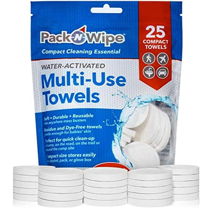 Disposable Compressed Towel Tablets - Absorbent, Durable & Reusable Paper Towels - Great Cleaning... | Amazon (US)