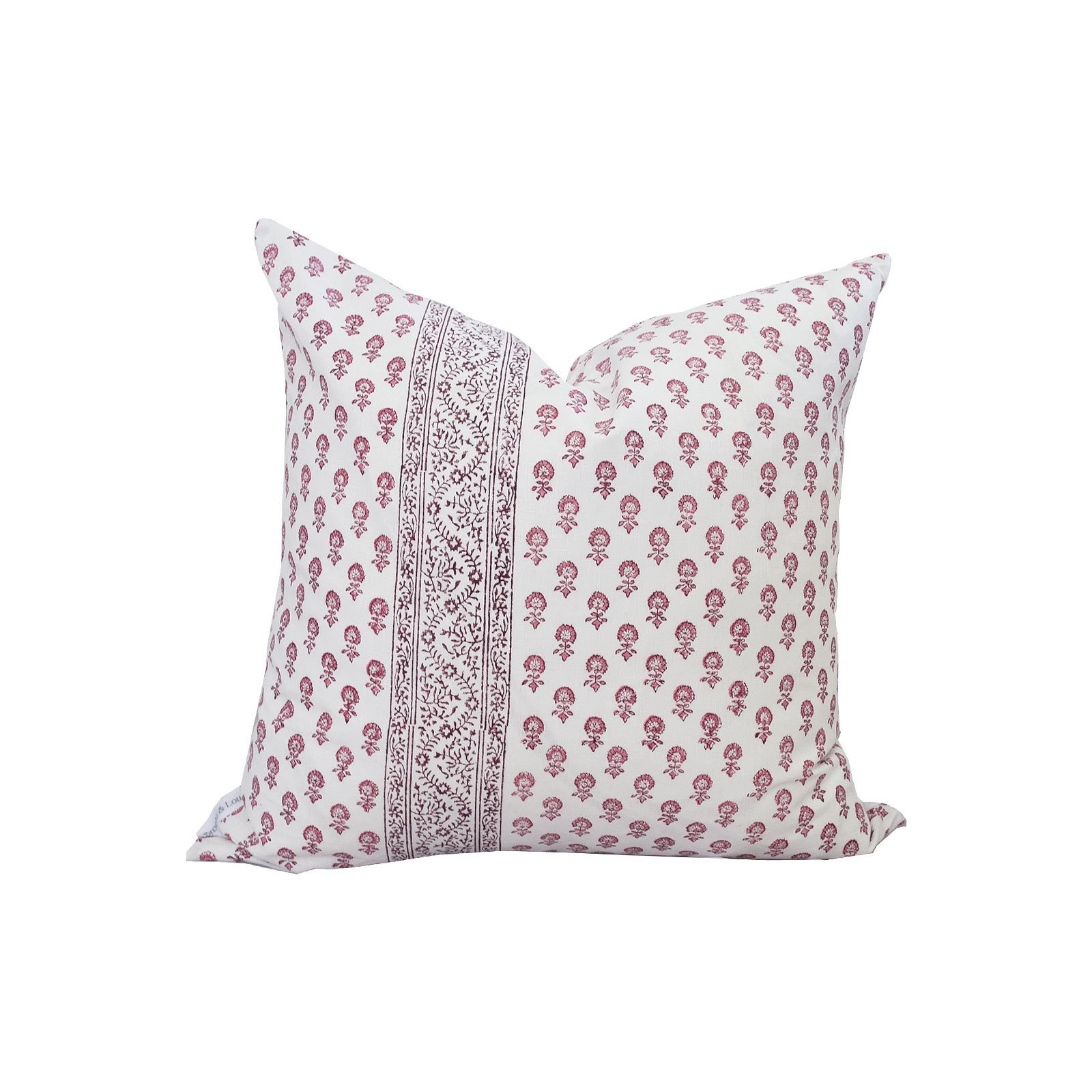 Lyla Stripe Pillow in Rose | Brooke & Lou | Brooke and Lou