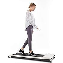 UMAY Portable Treadmill with Foldable Wheels, Under Desk Walking Pad Flat Slim Treadmill, Sports App | Amazon (US)