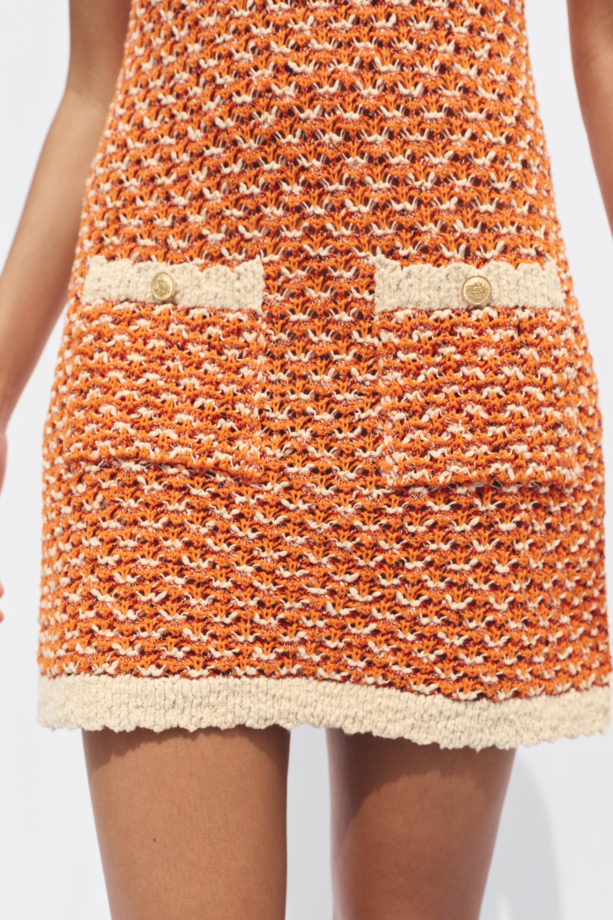 STRUCTURED KNIT MINI DRESS | Zara US