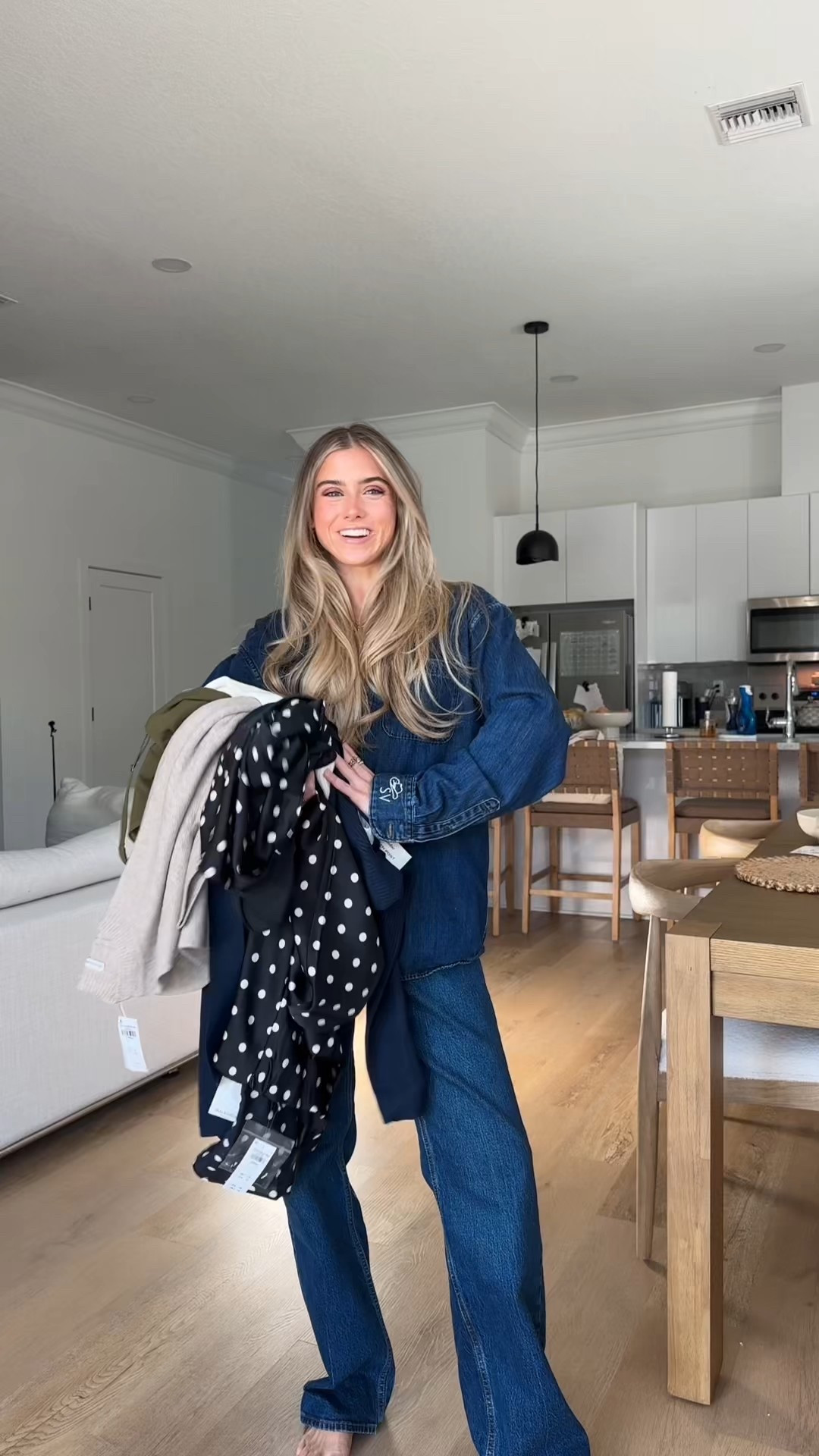 believe it or not but the neck tie scarf details were not planned I guess I’m just really into that trend 🤭 all new fall arrivals @abercrombie !!! couldn’t have come at a better time too. I’m 5’4 for reference. During the LTK FALL SALE use code AFLTK for 25% off plus it is stackable with the 20% off almost everything already happening. 

- jeans size 25 but wish I had 24
- denim top size medium 
- dresses are size XS 
- green top and sweater are size XS 

#abercrombie #abercrombiehaul #abercrombiestyle #abercrombiejeans #abercrombieandfitch 

#LTKFallSale #LTKSaleAlert #LTKStyleTip