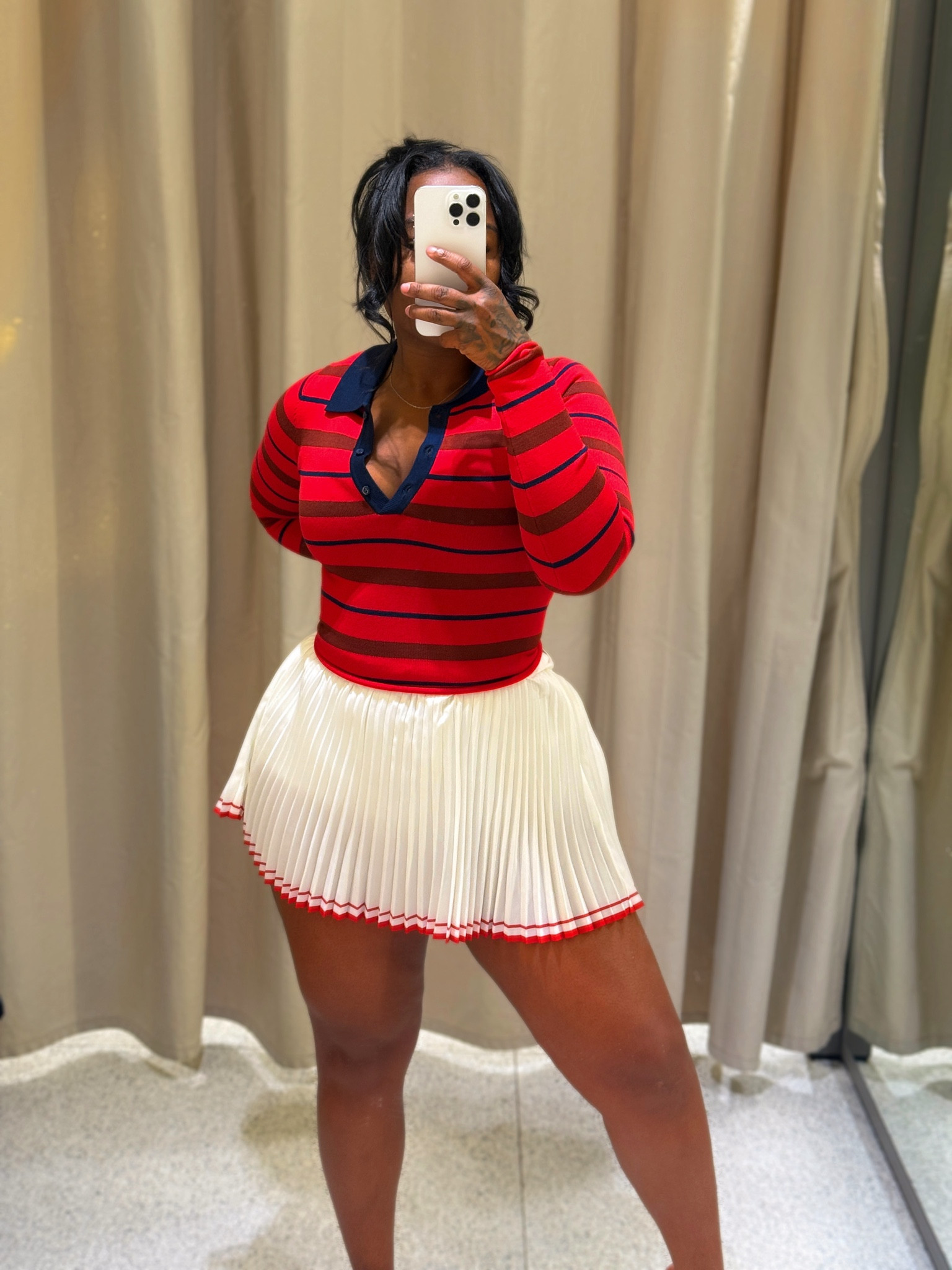 WE ARE SRPING READY ! 

Size reference 

Shirt - small
Skirt - large 

#LTKActive #LTKFindsUnder100 #LTKMidsize
