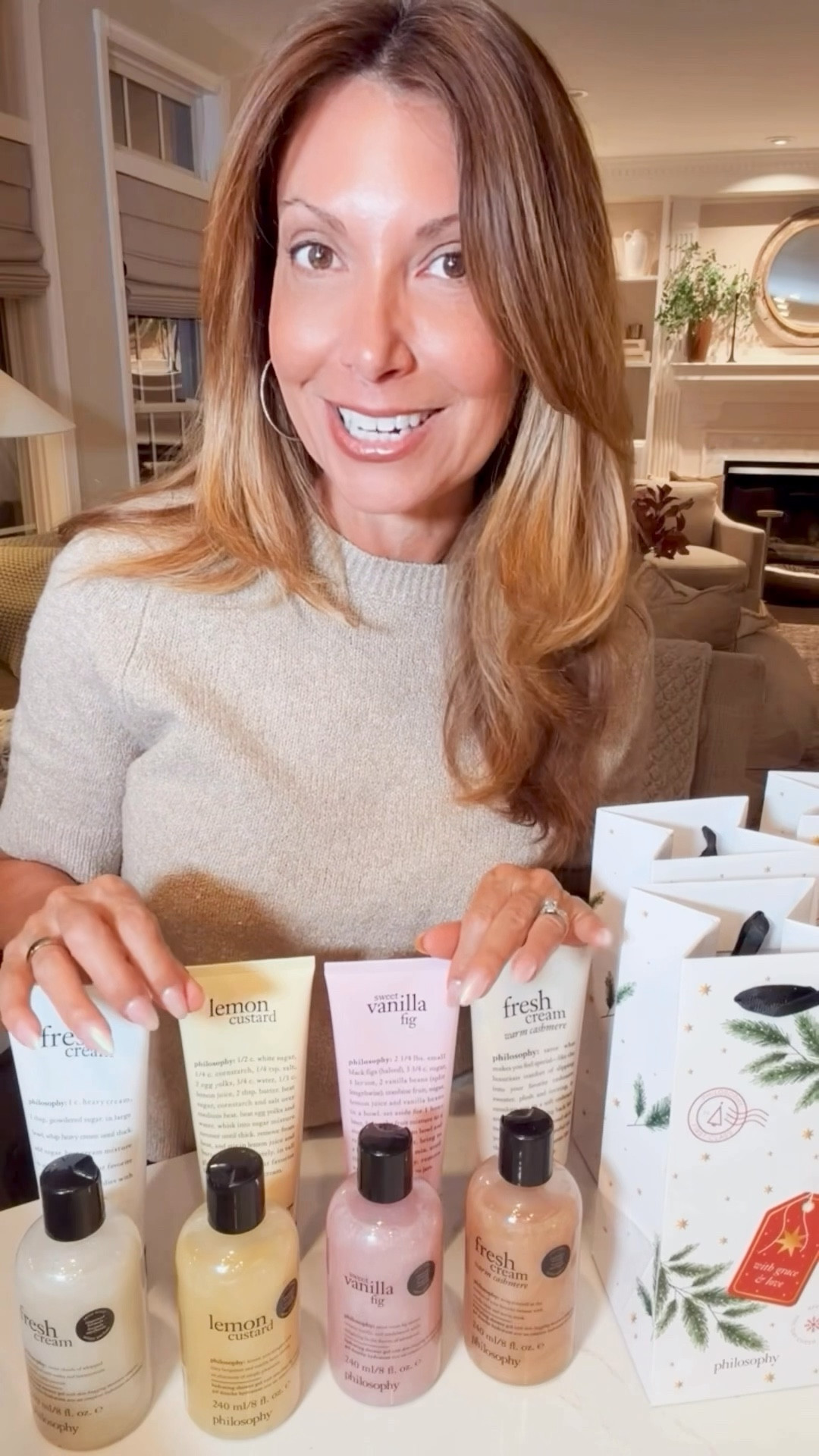 Philosophy @qvc makes gifting (and self-care) easy 🎁✨Beautiful year-round fragrances, luxe lather, and hydrating lotions that feel like a little daily indulgence — perfect to give or keep 💕

NEW CUSTOMERS may enjoy - $20 off $40+ purchases- use Code WELCOME20

#ad #loveqvc @qvc

#LTKBeauty #LTKHoliday #LTKStyleTip