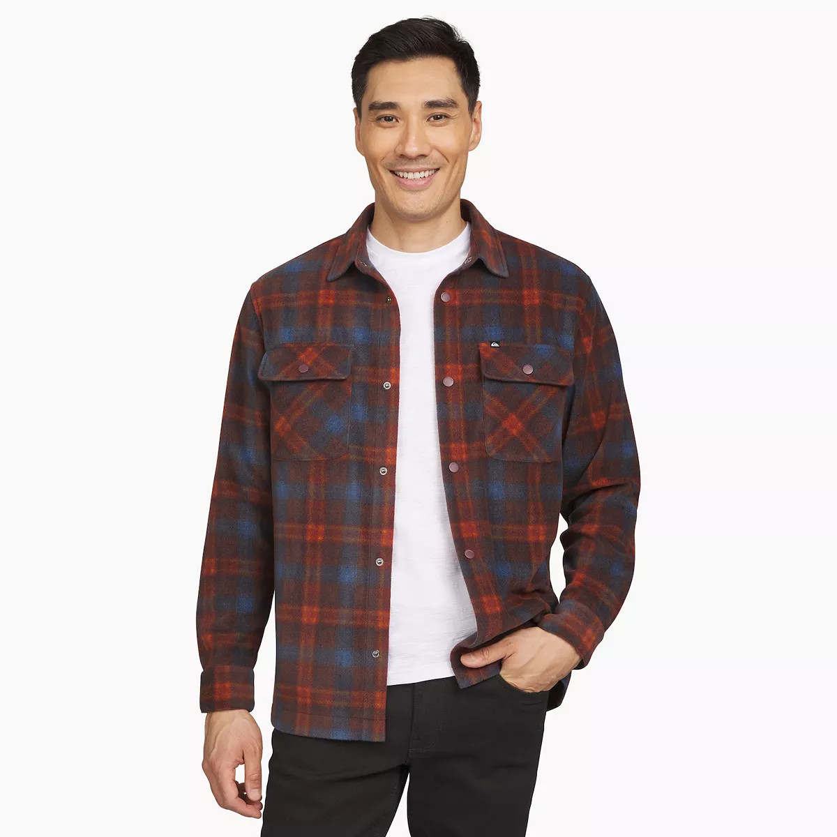 Men's Quiksilver Micro Fleece Long Sleeve Button Down Shirt | Kohl's