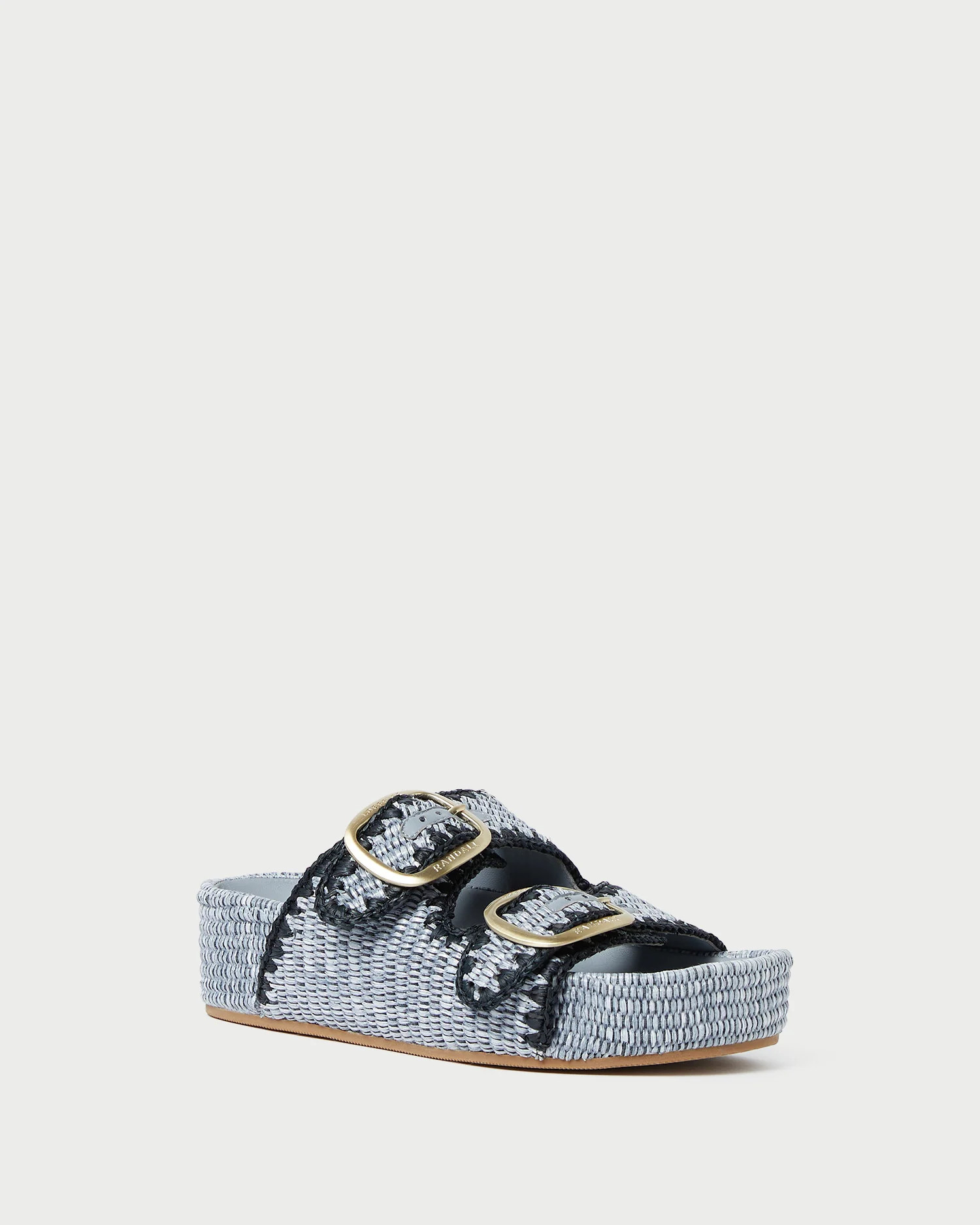 Theo Blue Raffia Footbed Sandal | Loeffler Randall