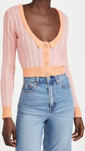 Phoebe Pointelle Cardigan | Shopbop