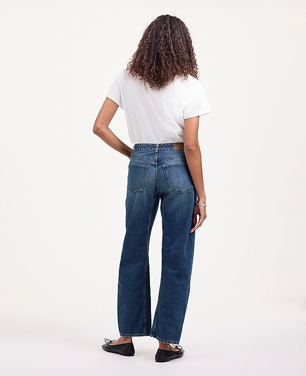 The Petite Darted Barrel-Leg Jean | Madewell